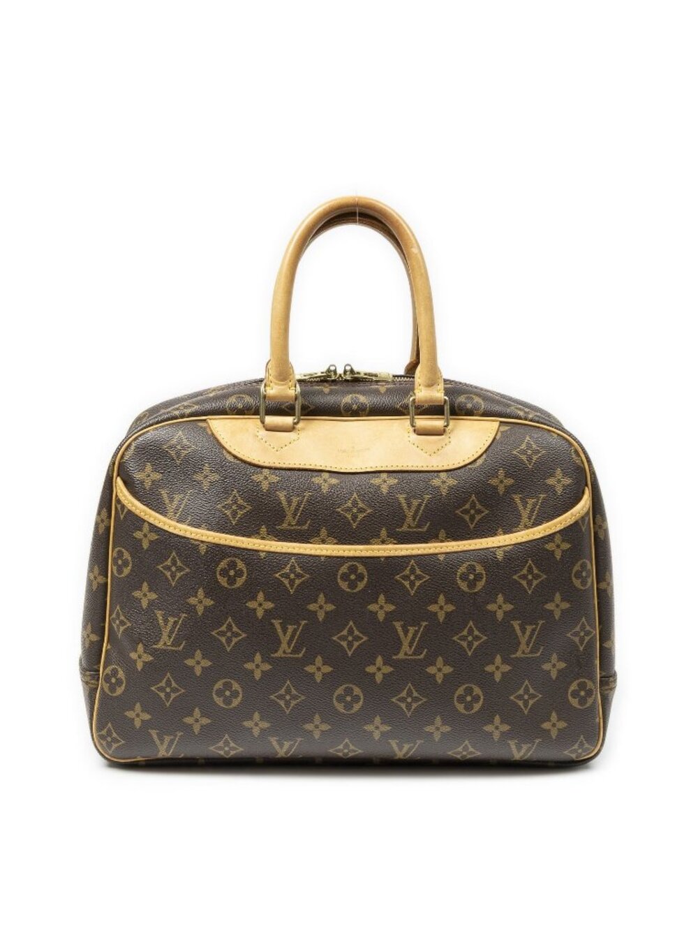 Louis Vuitton Deauville Brown Monogram Canvas Handbag